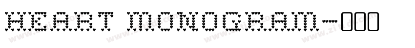 Heart Monogram字体转换